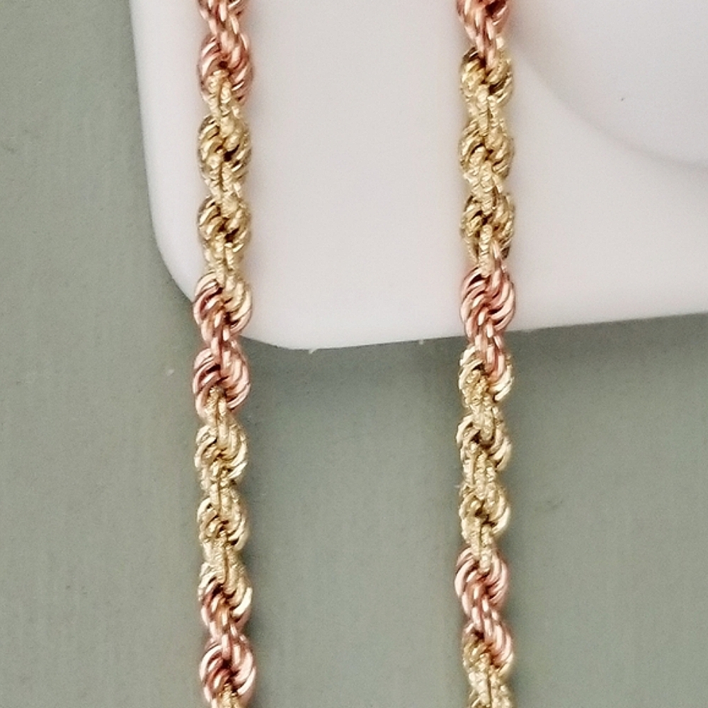 14K Gold Rope Chain - Picture 5 of 15